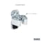 Triton Products 1/2 In. to 1 In. Hold Range Steel Standard Spring Clip for LocBoard, PK5 53210 - alternate 3